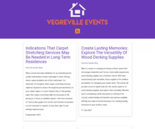 Vegrevilleevents.com(Creating A Gorgeous Home) Screenshot