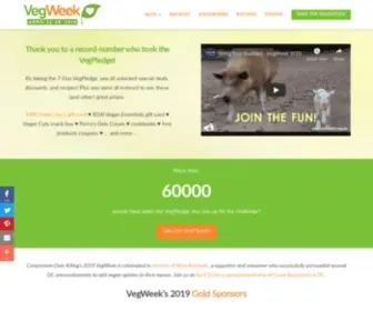 Vegweek.com(Take the VegPledge) Screenshot