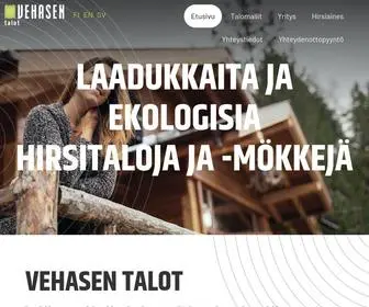 Vehasen.fi(Vehasen Hirsitalot) Screenshot