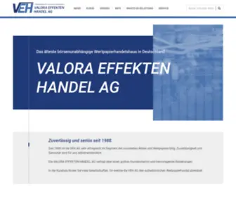 Veh.com(VALORA EFFEKTEN HANDEL AG) Screenshot