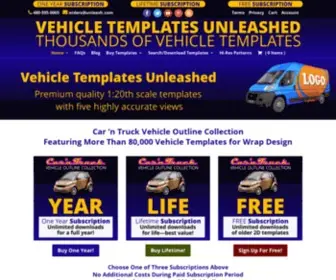 Vehicle-Templates-Unleashed.com(Vehicle Templates For Wraps) Screenshot