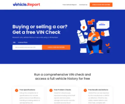 Vehicle.report(100% Free Vehicle Report) Screenshot