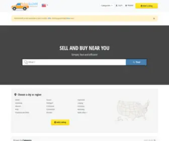 Vehicles24H.com(Geo Classified Ads CMS) Screenshot