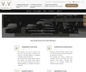 Vehiculosvip.com(First Car Service in Bogota) Screenshot