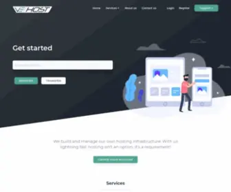 Vehost.co.za(VE Host) Screenshot