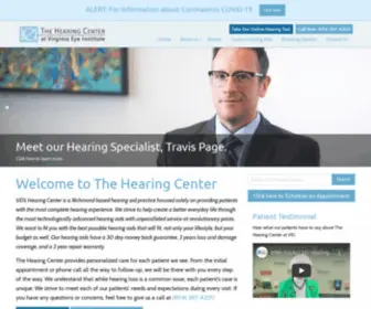 Veihearingcenter.com(The Hearing Center at VEI) Screenshot