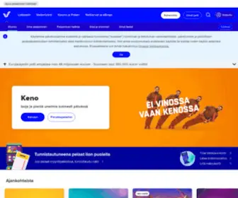 Veikaus.fi(Lotto, Keno, Pitkäveto ja muut pelit verkkokaupasta) Screenshot