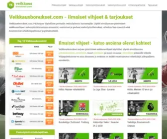 Veikkausbonukset.com(Ilmaiset Vihjeet & Uusimmat Tarjoukset) Screenshot