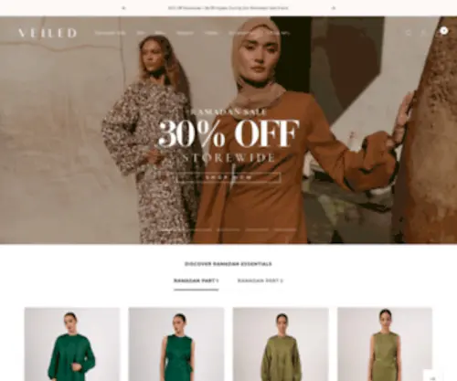 Veiled.com(Hijabs & Modest Clothing) Screenshot