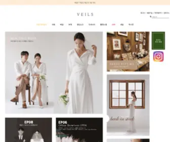 Veils.co.kr(셀프웨딩촬영을 위한 드레스) Screenshot