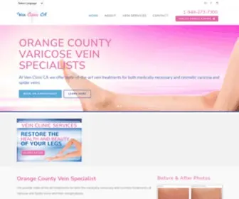 Veinclinicca.com(Vein removal clinic) Screenshot