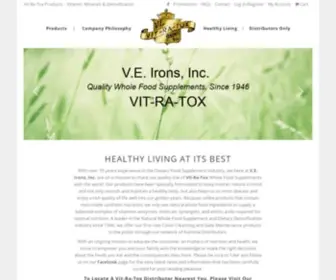 Veirons.com(Vit-Ra-Tox Quality Whole Food Supplements, Since) Screenshot