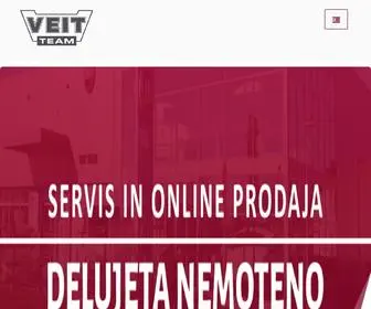 Veitteam.si(Prodaja novih vozil: (031) 395 395 Prodaja rabljenih vozil: (031) 395 395 Servis: (01)) Screenshot
