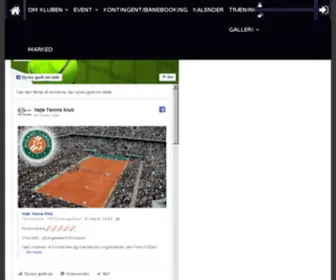 VejLetennisklub.dk(Vejle Tennisklub) Screenshot