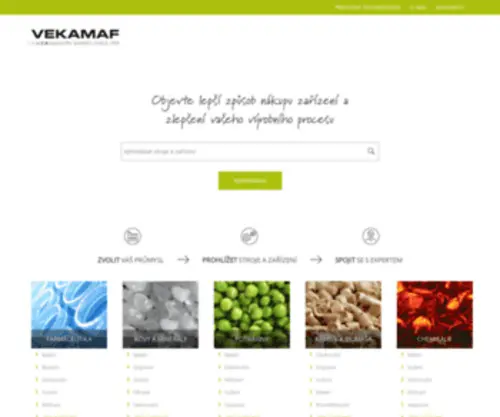 Vekamaf.cz(Specialista na výrobní linky a automatizaci) Screenshot