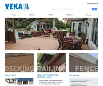 Vekaolp.com(VEKA OUTDOOR LIVING PRODUCTS) Screenshot