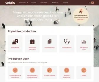 Vektis.nl(Business intelligence centrum voor de zorg) Screenshot