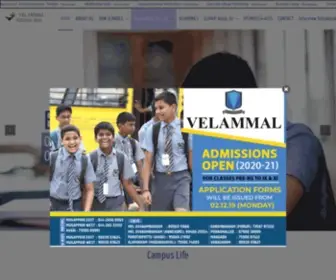 Velammalcbse.com(Velammal Vidyalaya) Screenshot