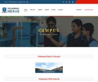 Velammalkids.com(Velammal Nexus Group of Schools) Screenshot