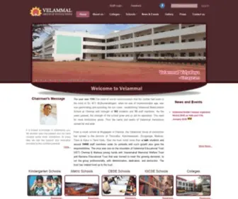 Velammaltrust.com(The Velammal Educational Trust (VET)) Screenshot