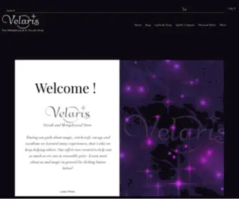 Velaris.biz(Velaris Metaphysical and Occult Store) Screenshot