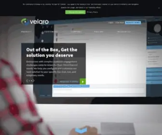 Velaro.com(Real-Time Website Customer Support) Screenshot