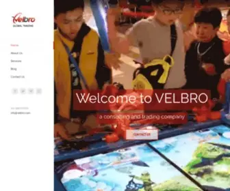 Velbro.com(A company based in Hong Kong) Screenshot