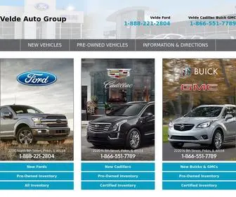 Velde.com(Velde Auto Group) Screenshot