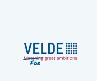 Veldegruppe.de(Agentur für Recruitment und Personalauswahl mit Augenmerk auf dem ROI) Screenshot