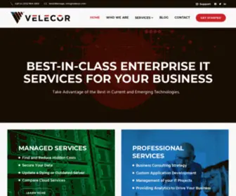 Velecor.com(Home page) Screenshot