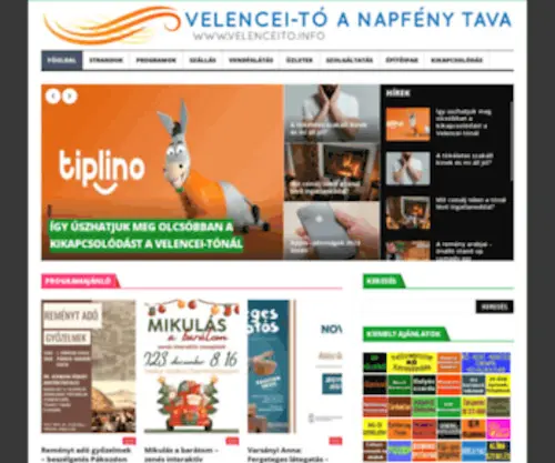 Velenceitoinfo.hu(A Velencei) Screenshot