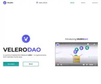 Velero.finance(First Decentralized Stablecoin on Velas Blockchain) Screenshot