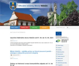 Velesin.cz(Město VELEŠÍN) Screenshot
