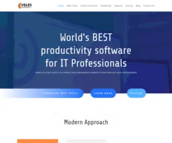 Velessoftware.com(Modern Device Management Tools) Screenshot