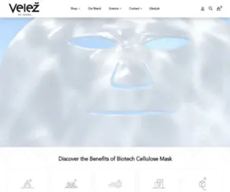 Velezbyvesna.com(Superior Biotech Cellulose Face Masks for Beautiful Skin) Screenshot