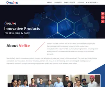 Velite.in(Velite Pharmaceuticals) Screenshot