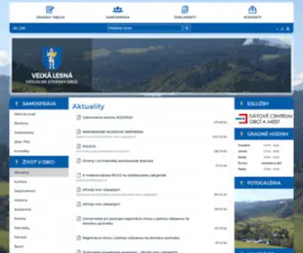 Velkalesna.sk(Obec Veľká Lesná) Screenshot