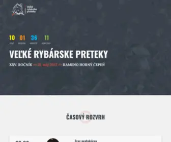 Velkerybarskepreteky.sk(Veľké rybárske preteky) Screenshot