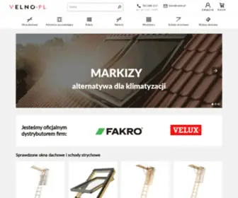 Velno.pl(Okna dachowe i schody strychowe firm Fakro i Velux) Screenshot