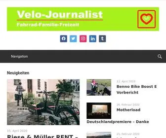 Velo-Journalist.com(Lastenrad, Bakfiets und Fahrradtest) Screenshot