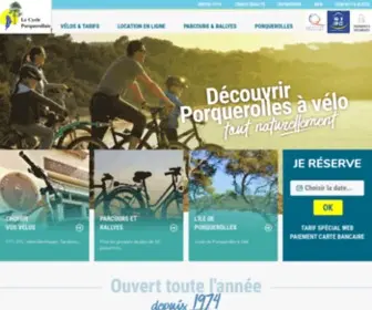Velo-Porquerolles.fr(Vélo) Screenshot