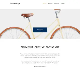 Velo-Vintage.com(Velo) Screenshot