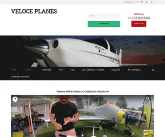 Veloceplanes.com(Veloce Planes) Screenshot