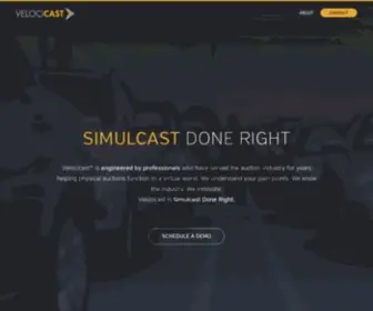 Velocicast.com(Simulcast Done Right) Screenshot