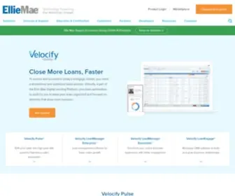 Velocify.com(Ellie Mae) Screenshot