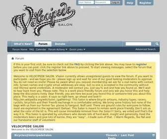 Velocipedesalon.com(Velocipede Salon) Screenshot