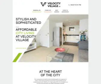 Velocity-Village.co.uk(Apartments to rent and offices to let in Sheffield) Screenshot