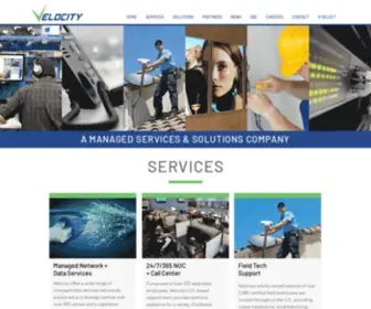 Velocity.org(Velocity is a managed services provider) Screenshot