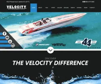 Velocityboats.com(Velocity Powerboats) Screenshot