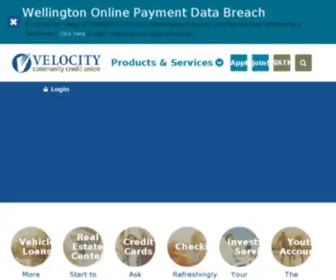 Velocitycommunity.org(Velocity Community Credit Union) Screenshot